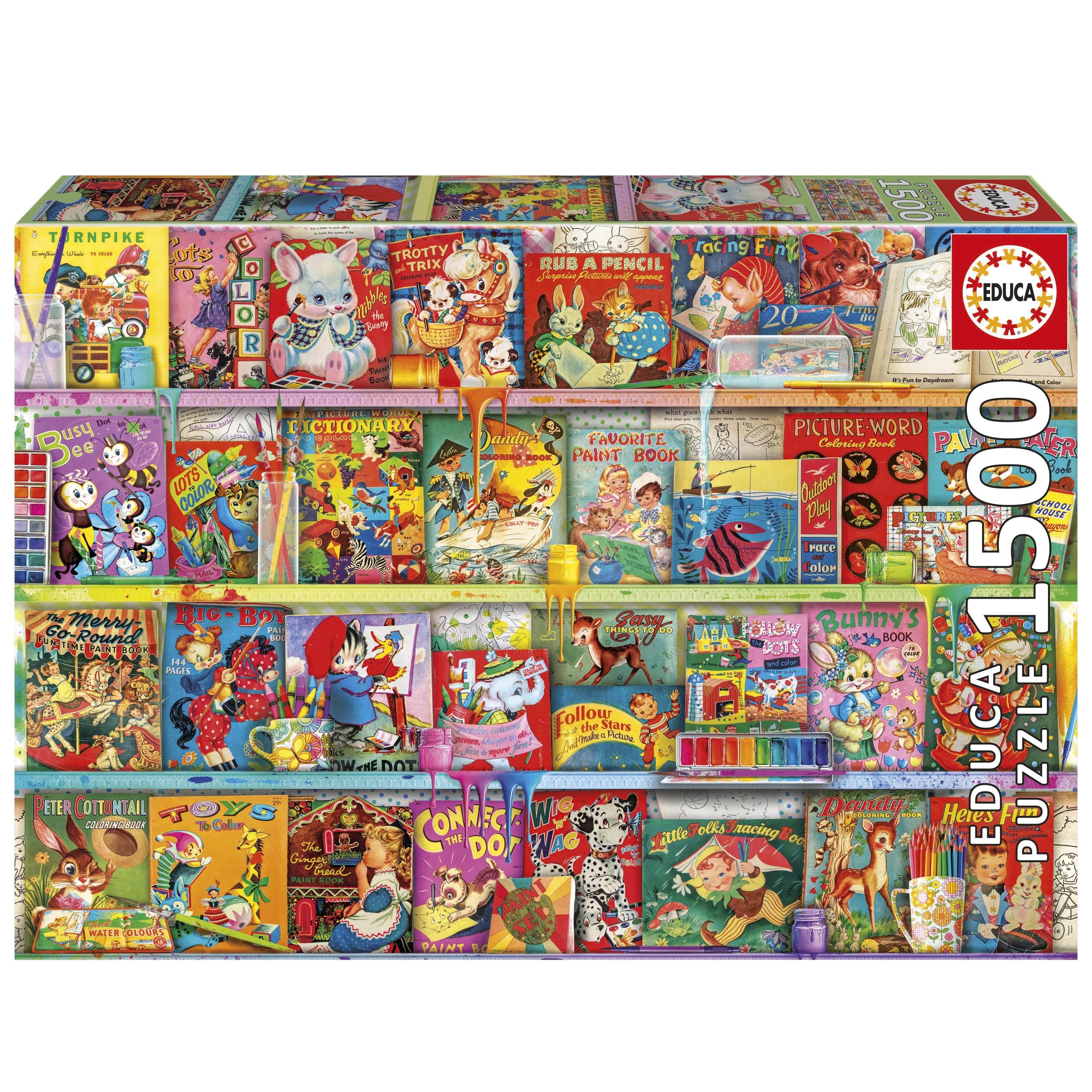 Puzzle 1500 pièces : Le Coin des Livrets Kitsch
