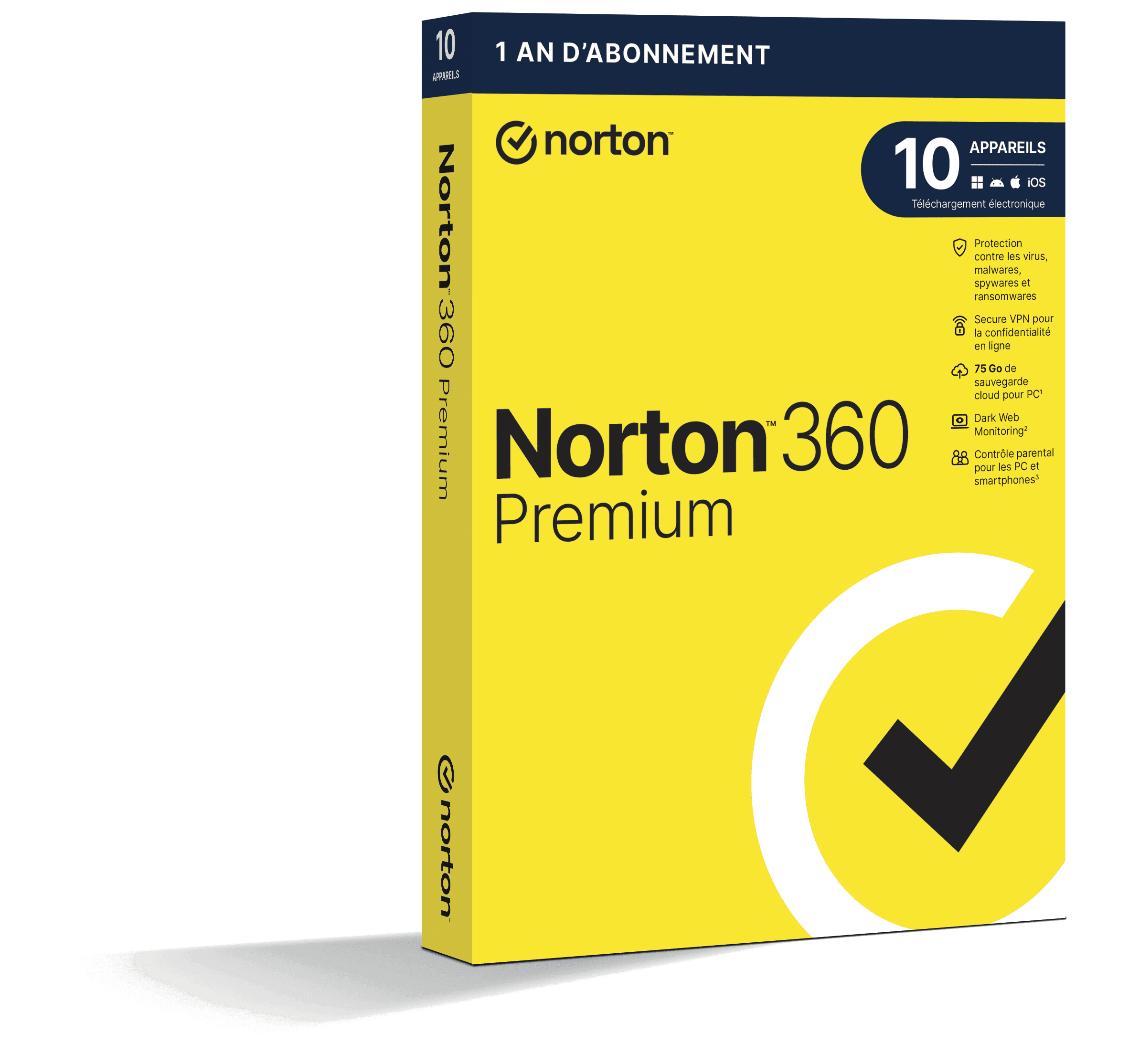 Norton 360 Premium 2026 | 10 Appareils | 1 An | Téléchargement