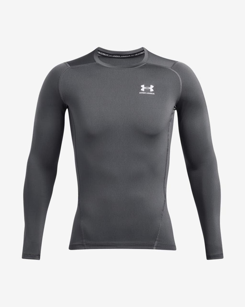 T-shirt Under Armour HeatGear Comp manches longues gris ciment - S