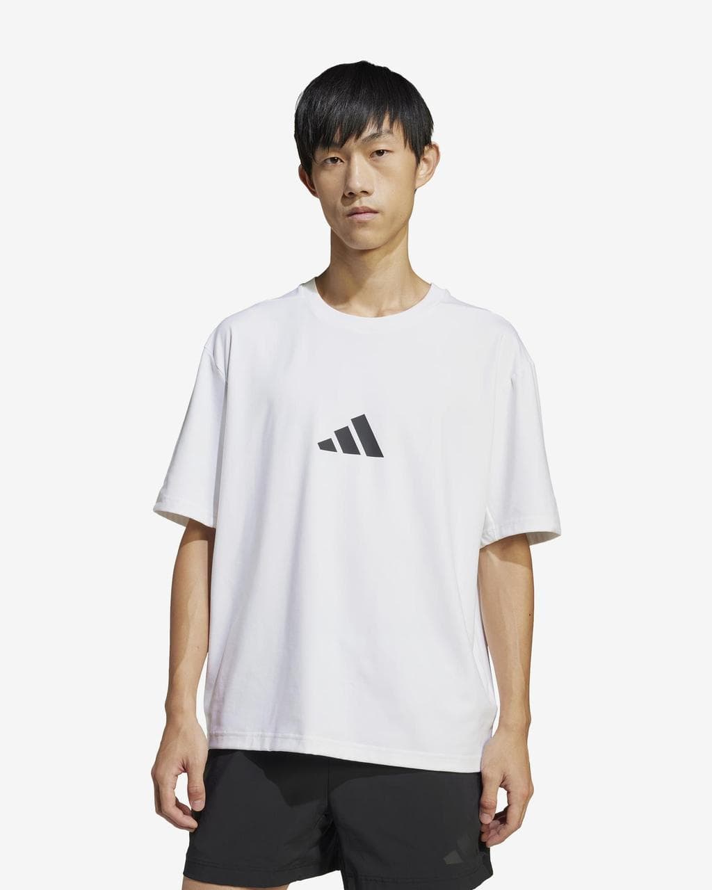 T-shirt adidas Z.N.E. Loose-Fit manches courtes blanc noir - S