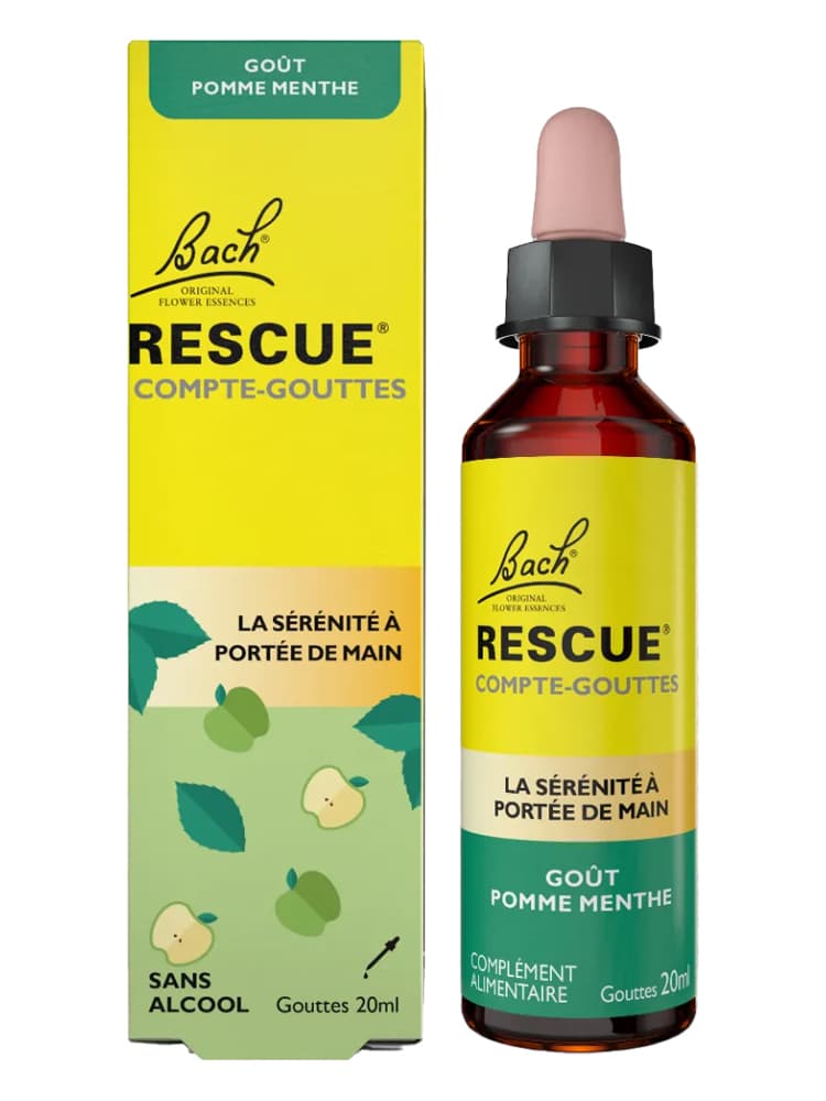 Rescue ® Compte-Gouttes Pomme Menthe 20 ml