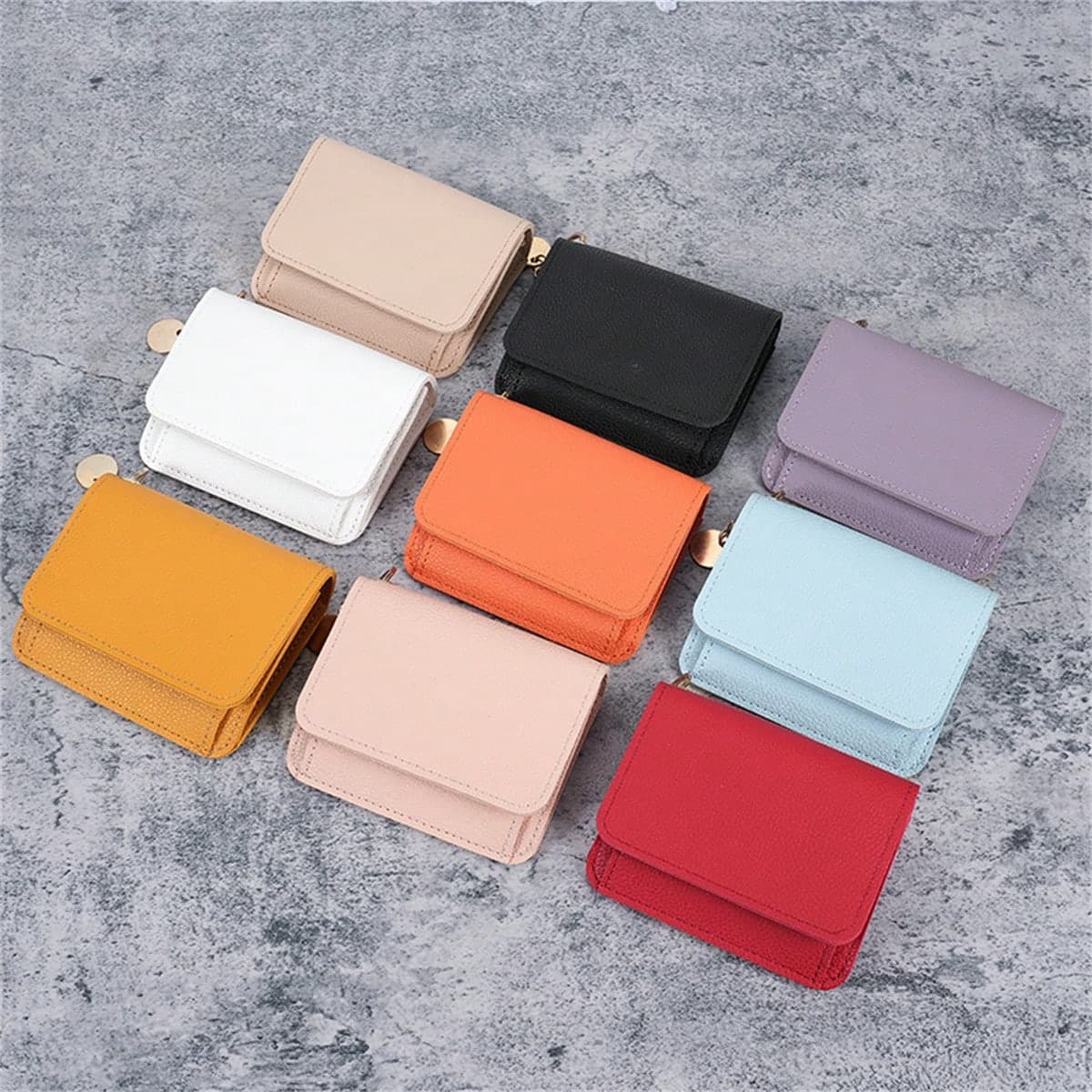 Nouvelle arrivée Mini Porte-monnaie pour femme Porte-cartes Portefeuille court pour cartes de crédit et cartes bancaires