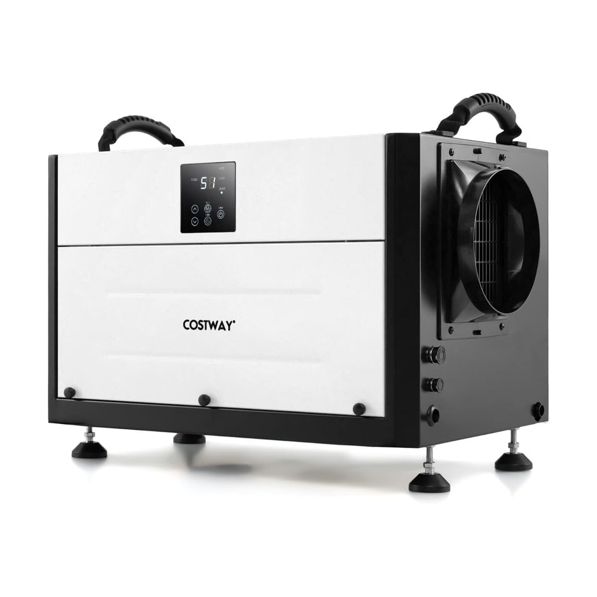 CostwayDéshumidificateur de 73,5 L/Jour Déshumidificateur avec 3 Modes Minuterie de 24 H Tuyau de Vidange et Dégivrage Automatique Noir
