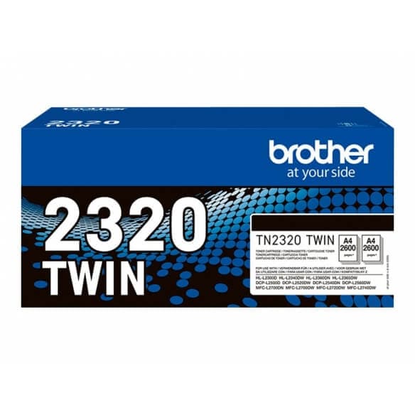 Brother TN2320 TWIN - pack de 2 - à rendement élevé